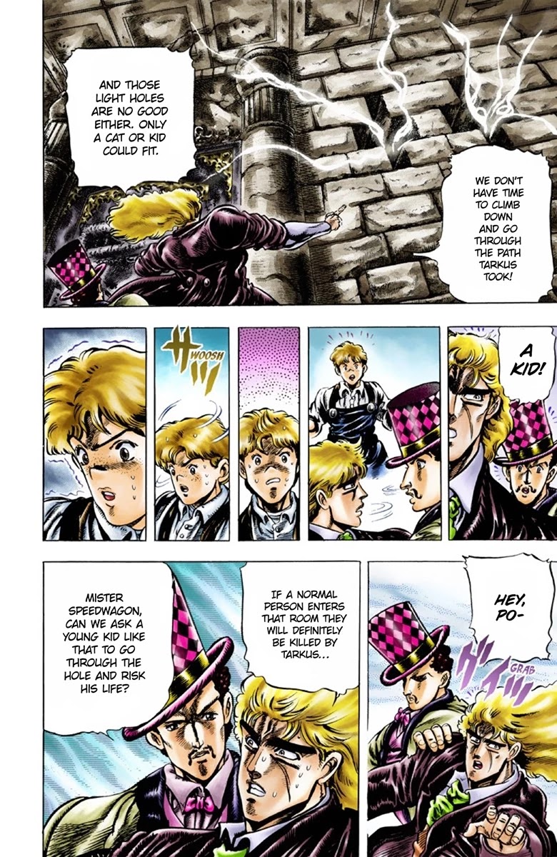 JoJo's Bizarre Adventure Part 1 - Phantom Blood (Official Colored) Chapter 33 page 10 - Chapter 33: Pluck for Tomorrow and the Successor Part 1