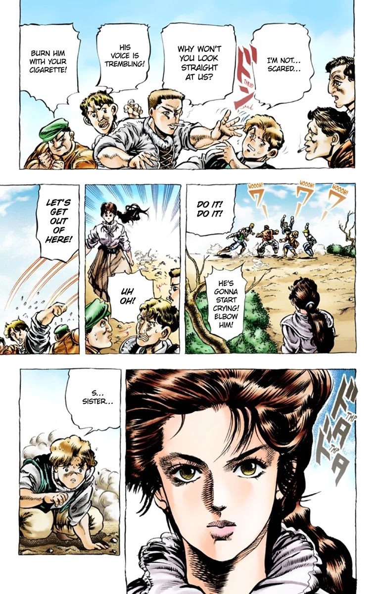 JoJo's Bizarre Adventure Part 1 - Phantom Blood (Official Colored) Chapter 33 page 13 - Chapter 33: Pluck for Tomorrow and the Successor Part 1
