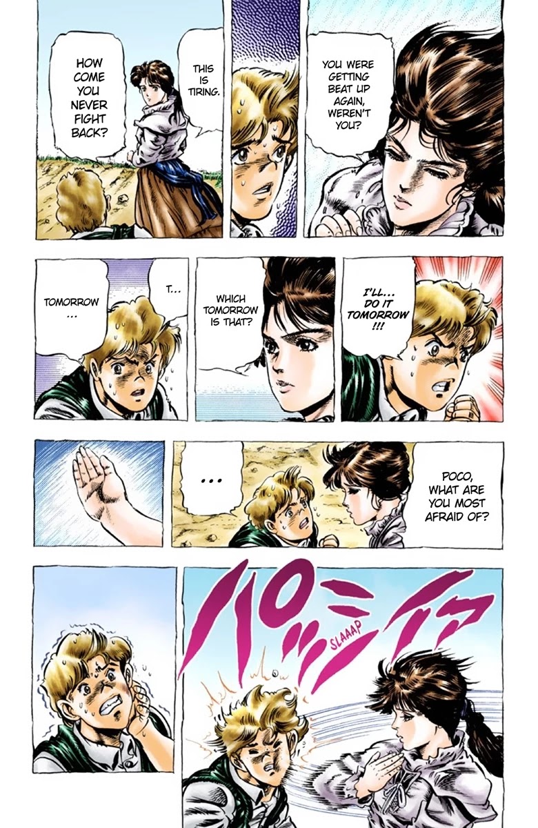 JoJo's Bizarre Adventure Part 1 - Phantom Blood (Official Colored) Chapter 33 page 14 - Chapter 33: Pluck for Tomorrow and the Successor Part 1
