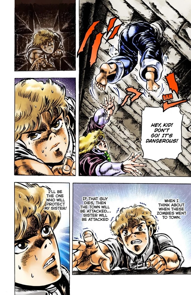 JoJo's Bizarre Adventure Part 1 - Phantom Blood (Official Colored) Chapter 33 page 16 - Chapter 33: Pluck for Tomorrow and the Successor Part 1