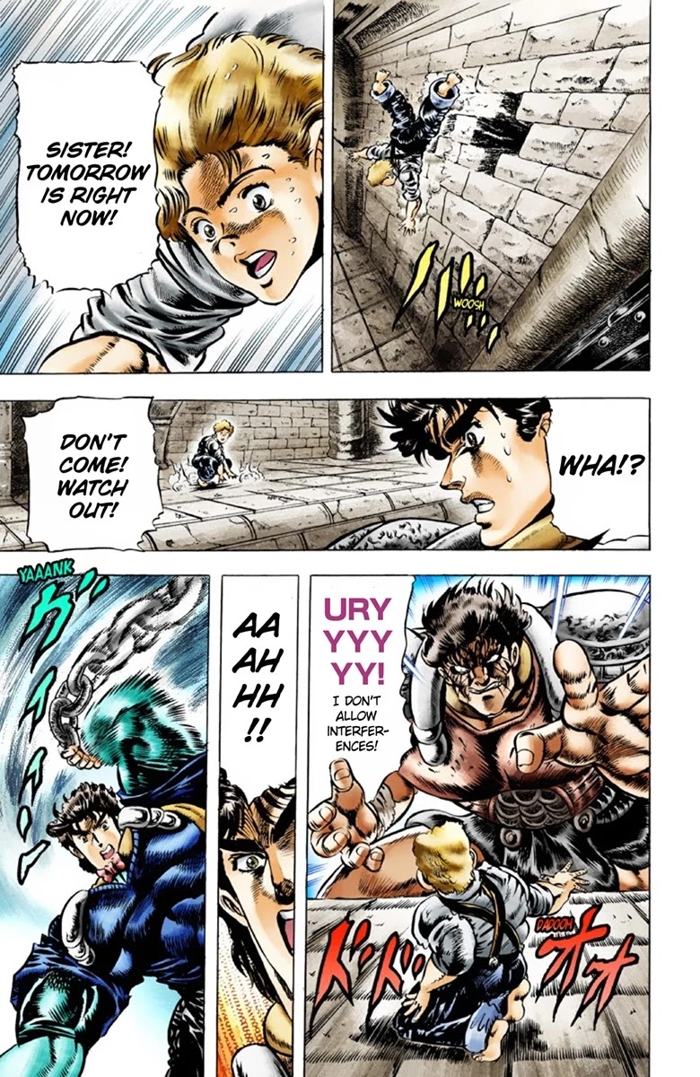 JoJo's Bizarre Adventure Part 1 - Phantom Blood (Official Colored) Chapter 33 page 17 - Chapter 33: Pluck for Tomorrow and the Successor Part 1
