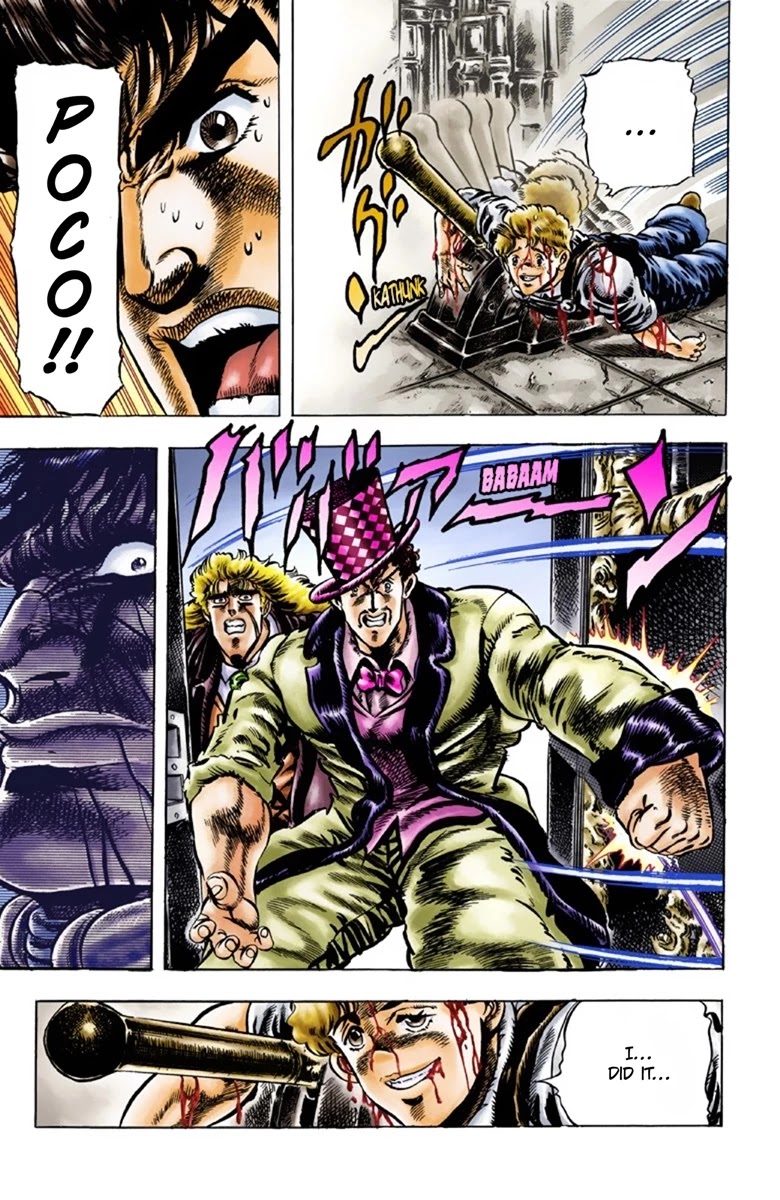 JoJo's Bizarre Adventure Part 1 - Phantom Blood (Official Colored) Chapter 33 page 19 - Chapter 33: Pluck for Tomorrow and the Successor Part 1