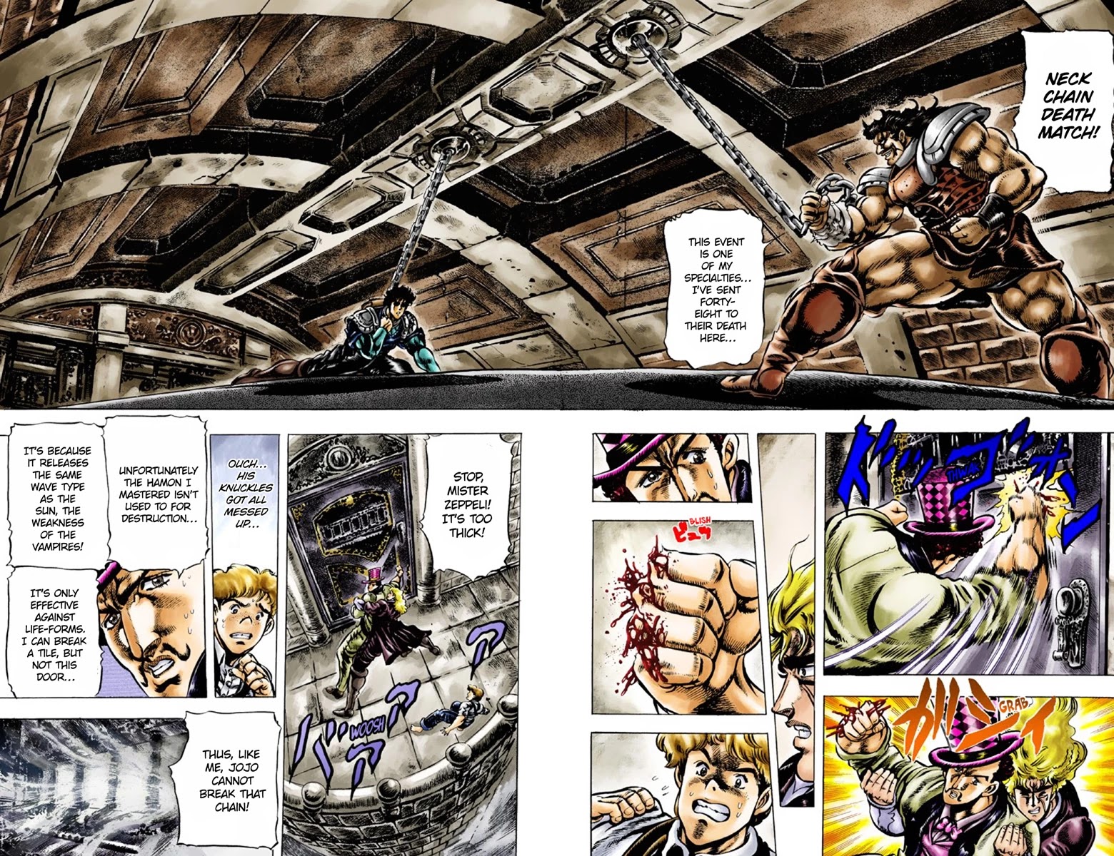 JoJo's Bizarre Adventure Part 1 - Phantom Blood (Official Colored) Chapter 33 page 3 - Chapter 33: Pluck for Tomorrow and the Successor Part 1