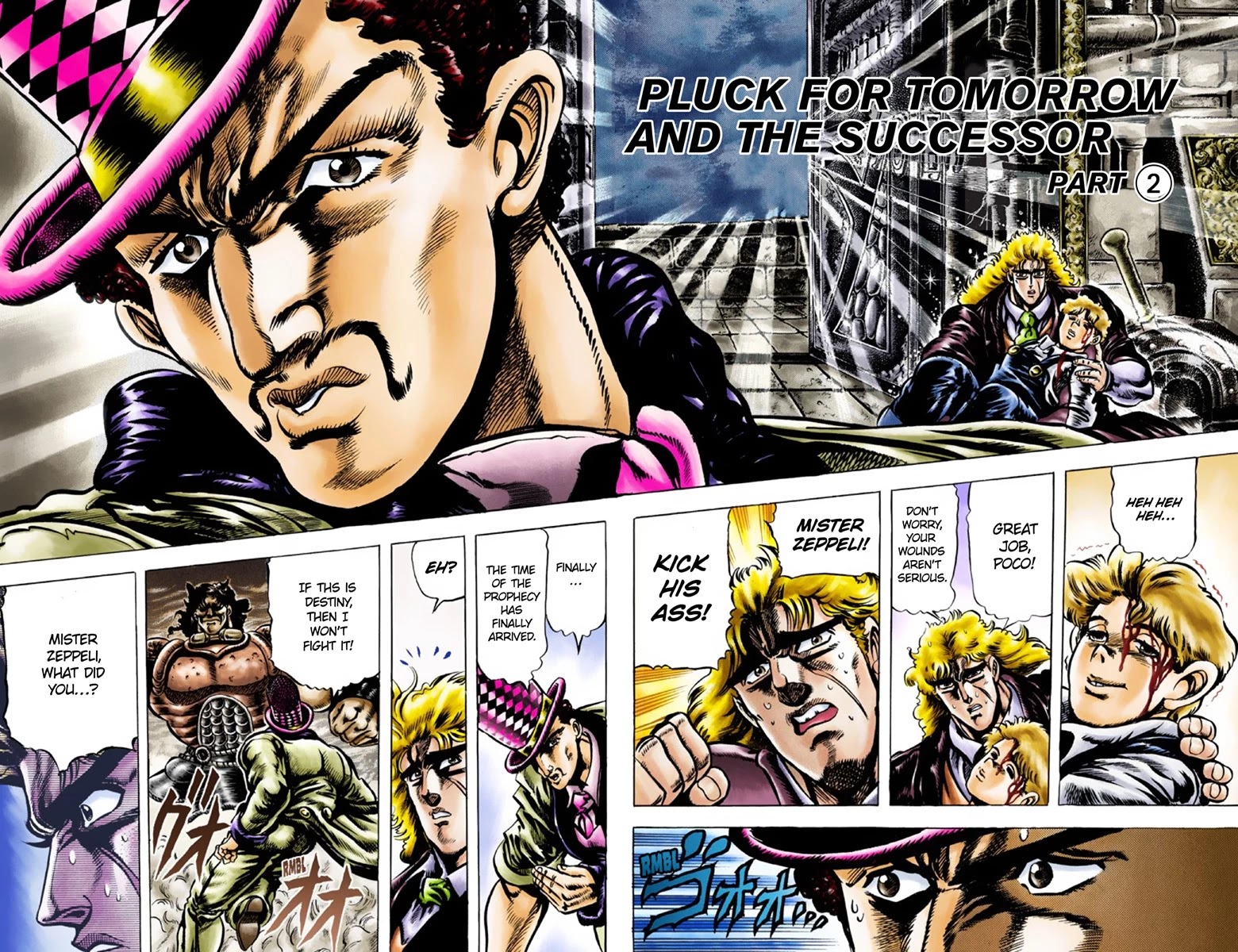 JoJo's Bizarre Adventure Part 1 - Phantom Blood (Official Colored) Chapter 34 page 3 - Chapter 34: Pluck for Tomorrow and the Successor Part 2