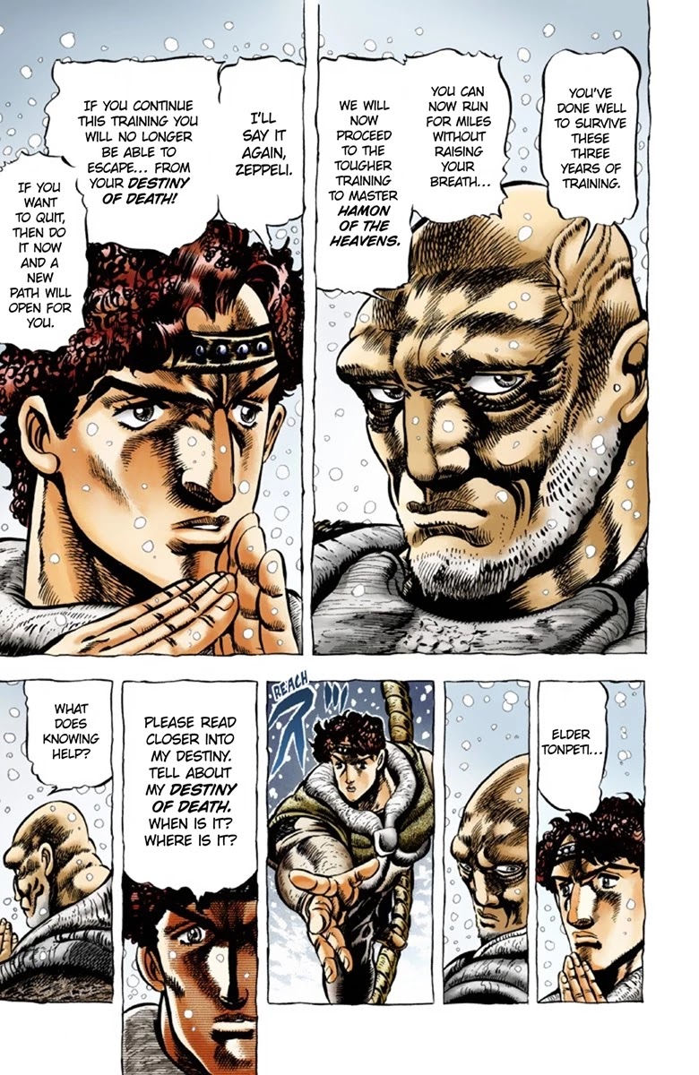 JoJo's Bizarre Adventure Part 1 - Phantom Blood (Official Colored) Chapter 34 page 5 - Chapter 34: Pluck for Tomorrow and the Successor Part 2