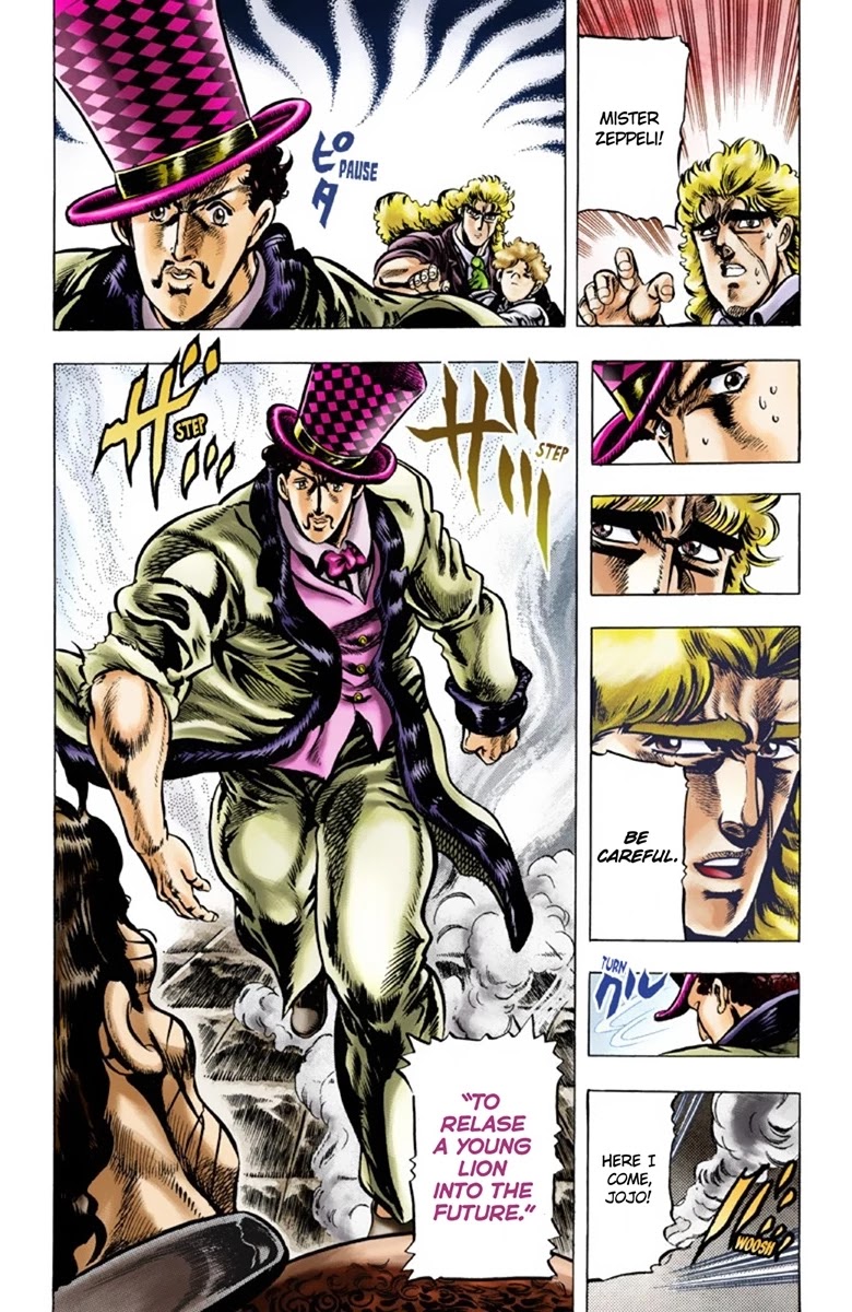 JoJo's Bizarre Adventure Part 1 - Phantom Blood (Official Colored) Chapter 34 page 8 - Chapter 34: Pluck for Tomorrow and the Successor Part 2