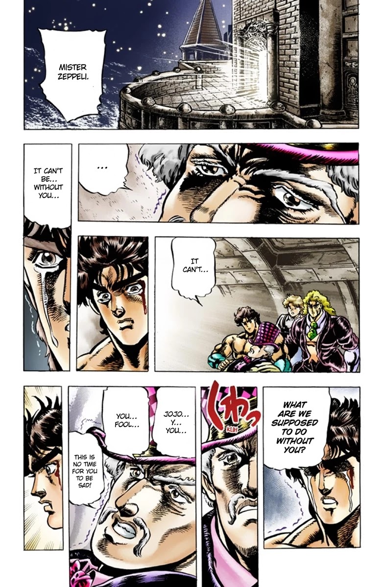 JoJo's Bizarre Adventure Part 1 - Phantom Blood (Official Colored) Chapter 35 page 13 - Chapter 35: Pluck for Tomorrow and the Successor Part 3