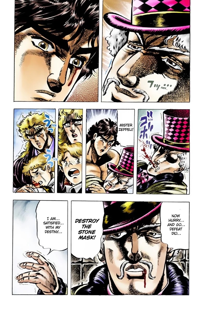 JoJo's Bizarre Adventure Part 1 - Phantom Blood (Official Colored) Chapter 35 page 14 - Chapter 35: Pluck for Tomorrow and the Successor Part 3