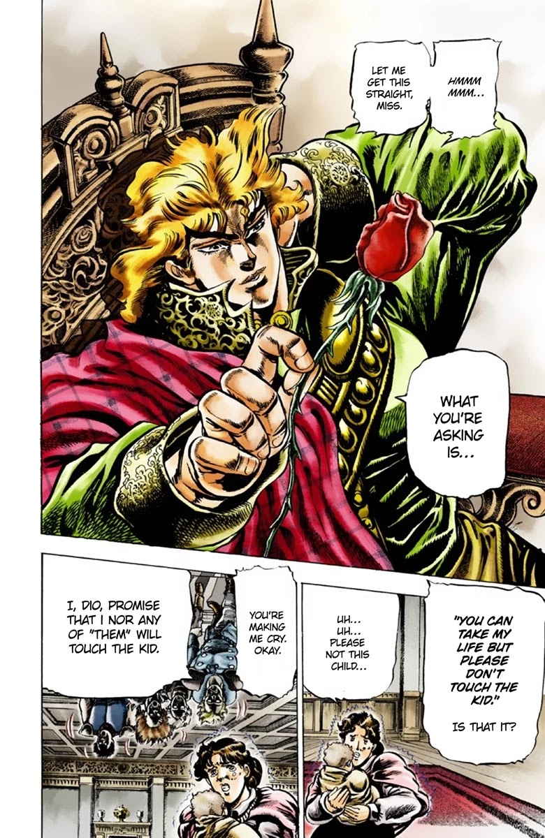 JoJo's Bizarre Adventure Part 1 - Phantom Blood (Official Colored) Chapter 36 page 17 - Chapter 36: The Three from a Faraway Land Part 1