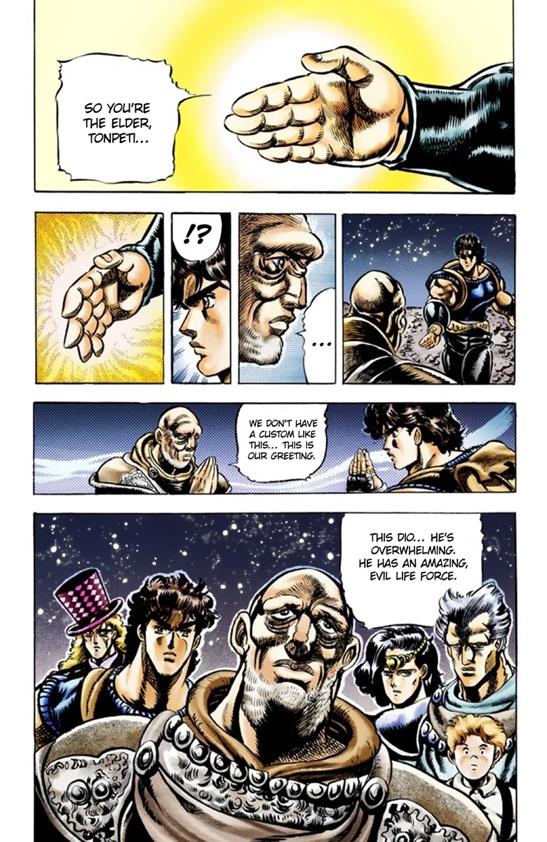 JoJo's Bizarre Adventure Part 1 - Phantom Blood (Official Colored) Chapter 36 page 20 - Chapter 36: The Three from a Faraway Land Part 1