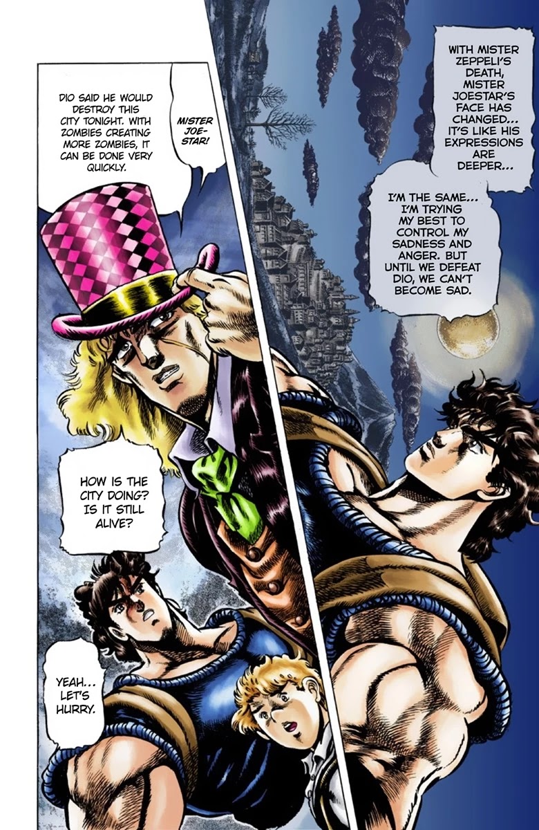 JoJo's Bizarre Adventure Part 1 - Phantom Blood (Official Colored) Chapter 36 page 5 - Chapter 36: The Three from a Faraway Land Part 1