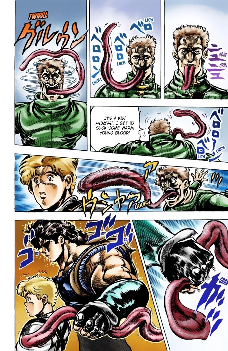 JoJo's Bizarre Adventure Part 1 - Phantom Blood (Official Colored) Chapter 36 page 7 - Chapter 36: The Three from a Faraway Land Part 1