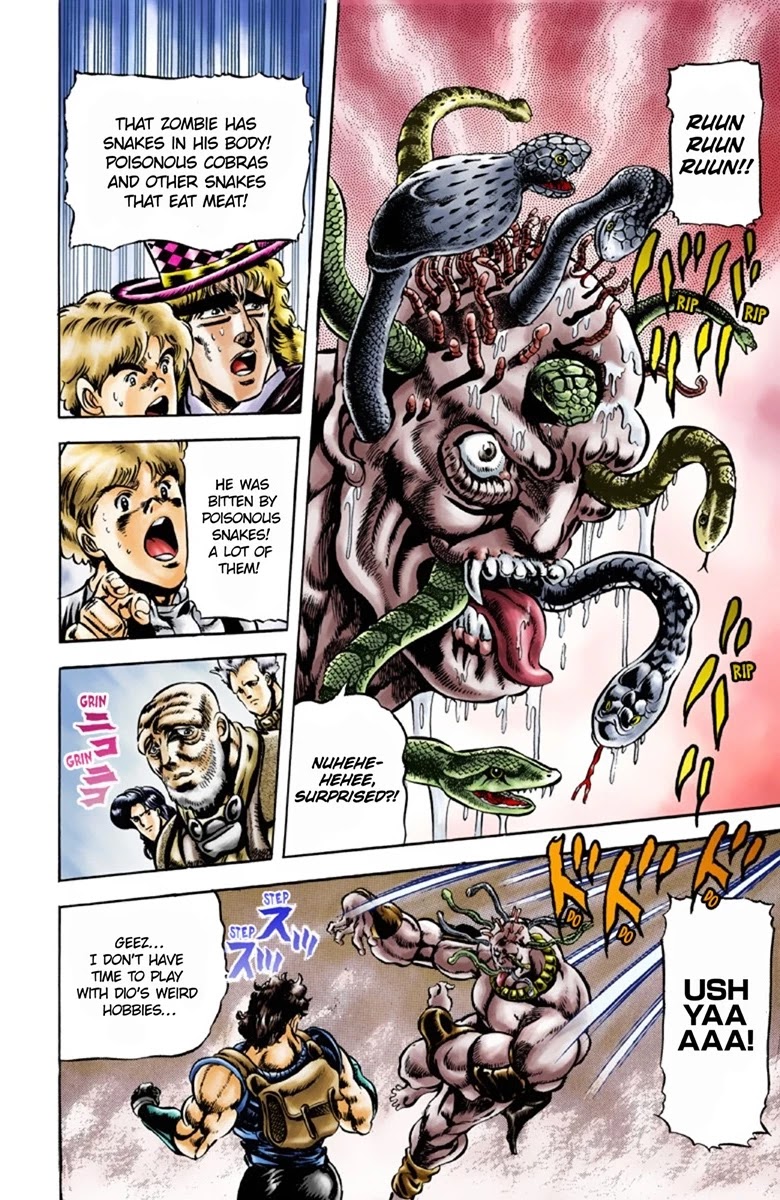 JoJo's Bizarre Adventure Part 1 - Phantom Blood (Official Colored) Chapter 37 page 14 - Chapter 37: The Three from a Faraway Land Part 2