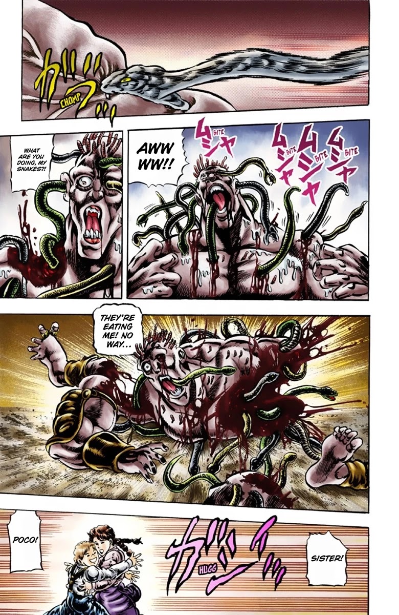 JoJo's Bizarre Adventure Part 1 - Phantom Blood (Official Colored) Chapter 37 page 17 - Chapter 37: The Three from a Faraway Land Part 2