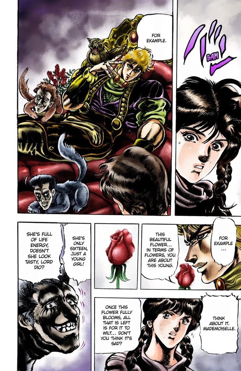 JoJo's Bizarre Adventure Part 1 - Phantom Blood (Official Colored) Chapter 37 page 4 - Chapter 37: The Three from a Faraway Land Part 2