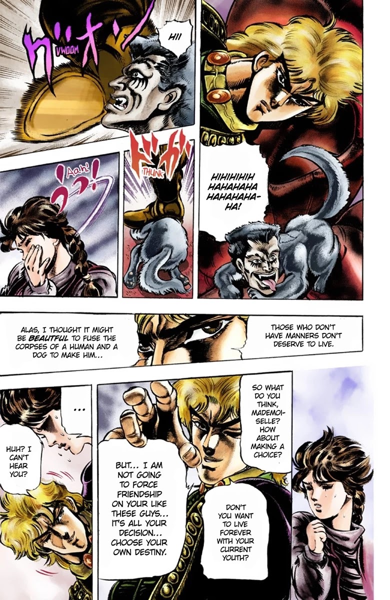 JoJo's Bizarre Adventure Part 1 - Phantom Blood (Official Colored) Chapter 37 page 5 - Chapter 37: The Three from a Faraway Land Part 2