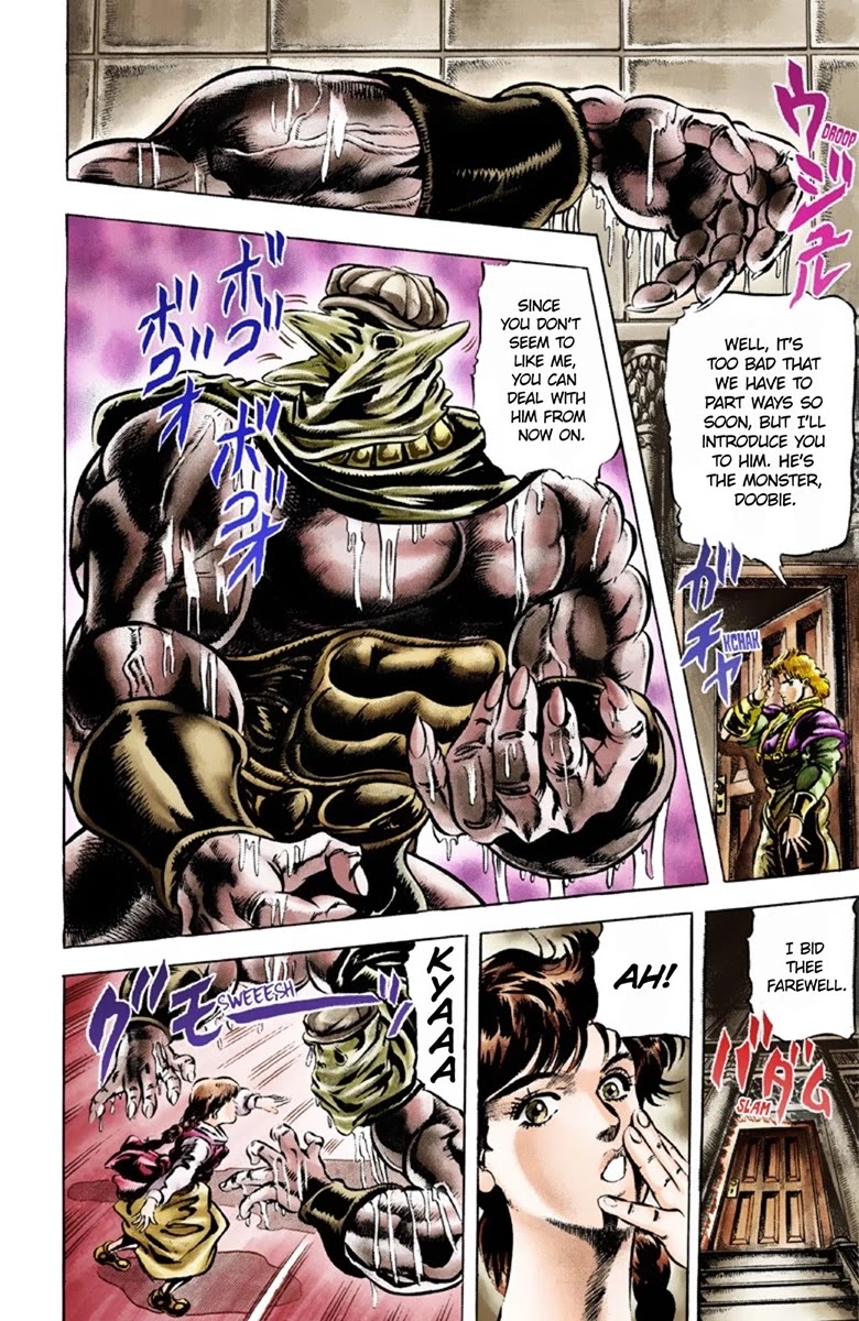 JoJo's Bizarre Adventure Part 1 - Phantom Blood (Official Colored) Chapter 37 page 8 - Chapter 37: The Three from a Faraway Land Part 2