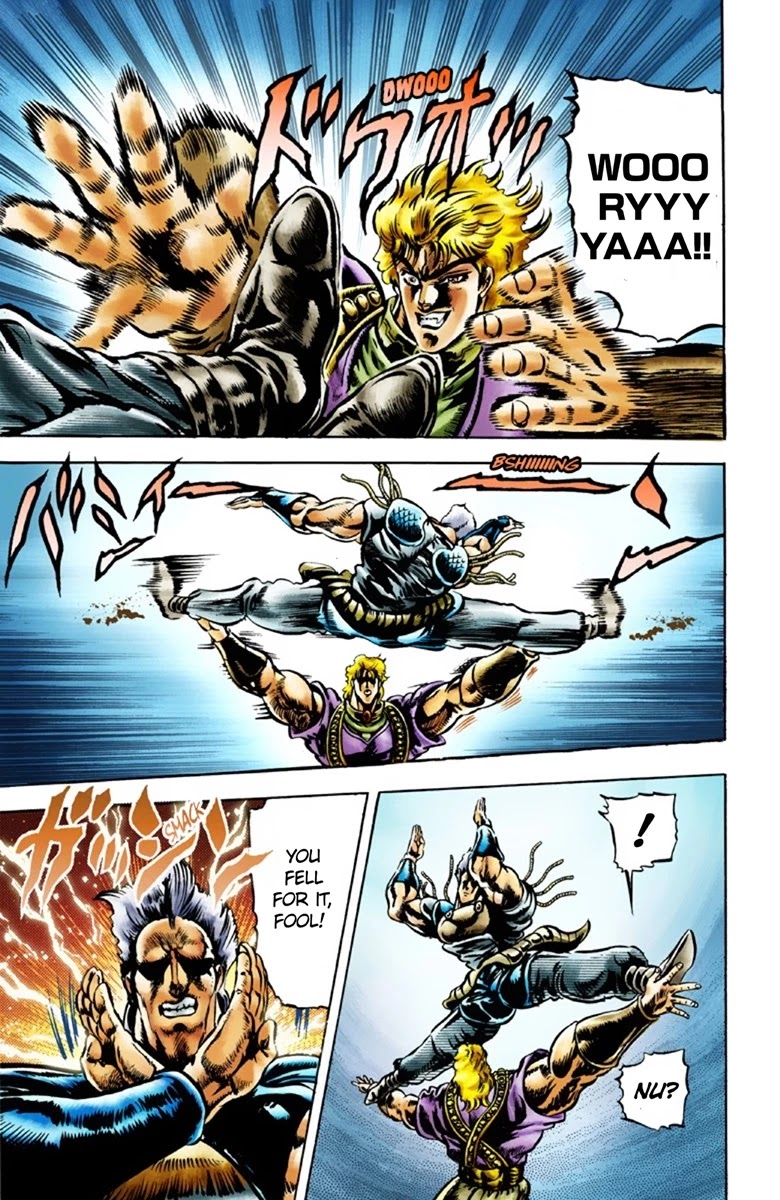 JoJo's Bizarre Adventure Part 1 - Phantom Blood (Official Colored) Chapter 38 page 11 - Chapter 38: The Three from a Faraway Land Part 3