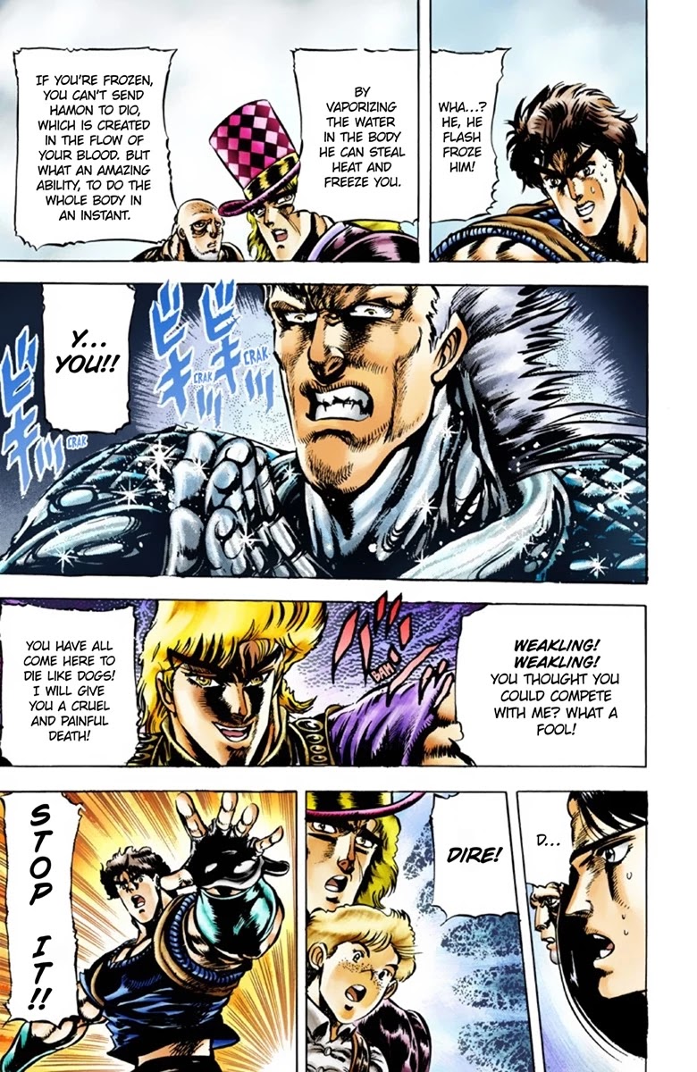 JoJo's Bizarre Adventure Part 1 - Phantom Blood (Official Colored) Chapter 38 page 14 - Chapter 38: The Three from a Faraway Land Part 3