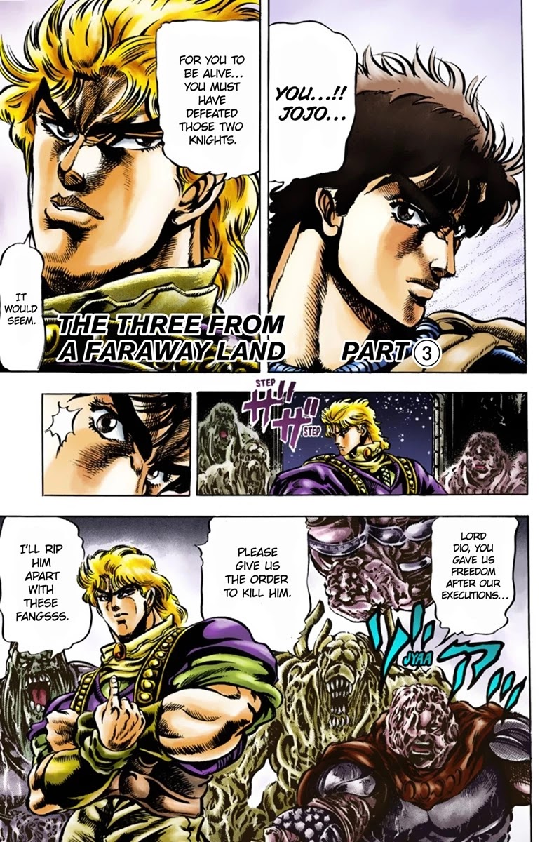 JoJo's Bizarre Adventure Part 1 - Phantom Blood (Official Colored) Chapter 38 page 2 - Chapter 38: The Three from a Faraway Land Part 3