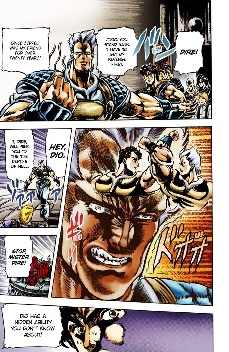 JoJo's Bizarre Adventure Part 1 - Phantom Blood (Official Colored) Chapter 38 page 9 - Chapter 38: The Three from a Faraway Land Part 3