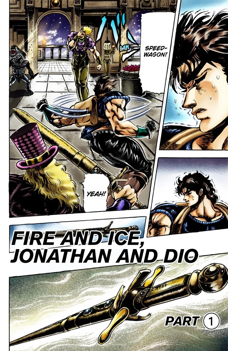 JoJo's Bizarre Adventure Part 1 - Phantom Blood (Official Colored) Chapter 39 page 1 - Chapter 39: Fire and Ice, Jonathan and Dio Part 1