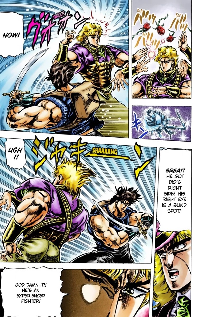 JoJo's Bizarre Adventure Part 1 - Phantom Blood (Official Colored) Chapter 39 page 12 - Chapter 39: Fire and Ice, Jonathan and Dio Part 1