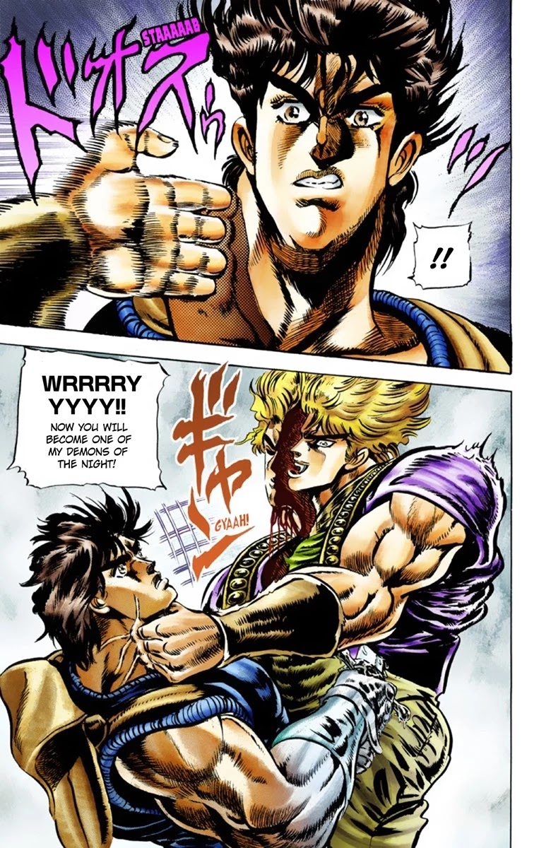 JoJo's Bizarre Adventure Part 1 - Phantom Blood (Official Colored) Chapter 39 page 18 - Chapter 39: Fire and Ice, Jonathan and Dio Part 1