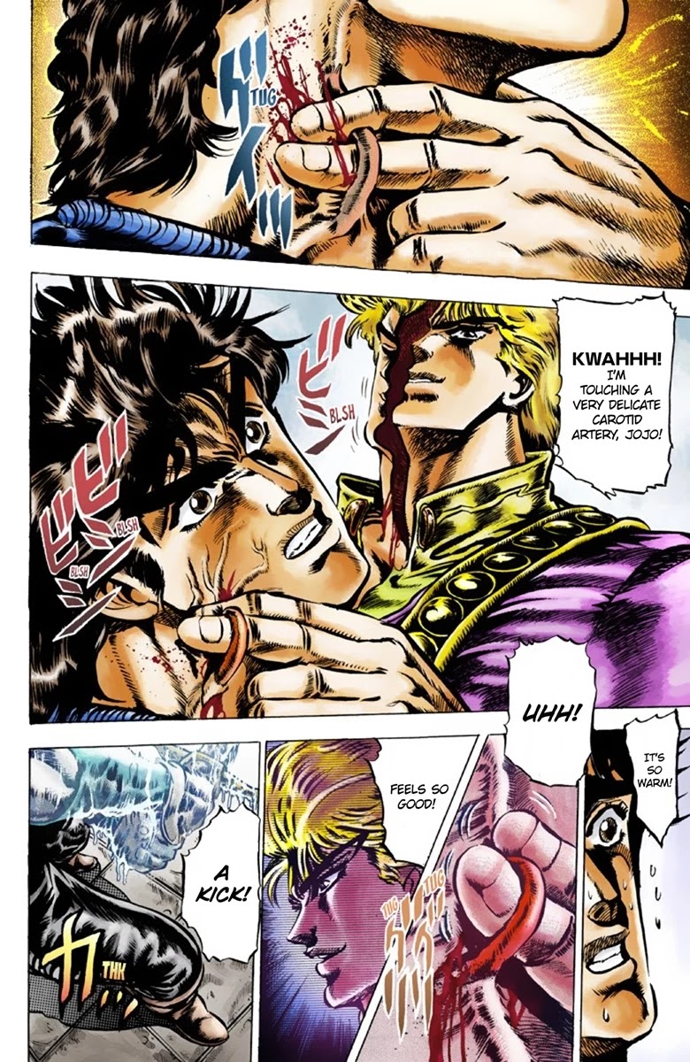 JoJo's Bizarre Adventure Part 1 - Phantom Blood (Official Colored) Chapter 40 page 1 - Chapter 40: Fire and Ice, Jonathan and Dio Part 2