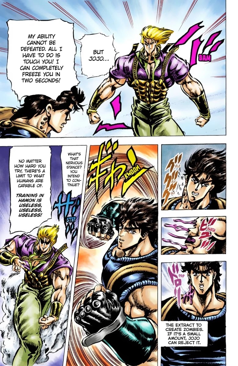 JoJo's Bizarre Adventure Part 1 - Phantom Blood (Official Colored) Chapter 40 page 12 - Chapter 40: Fire and Ice, Jonathan and Dio Part 2