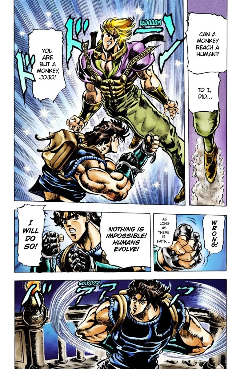 JoJo's Bizarre Adventure Part 1 - Phantom Blood (Official Colored) Chapter 40 page 13 - Chapter 40: Fire and Ice, Jonathan and Dio Part 2