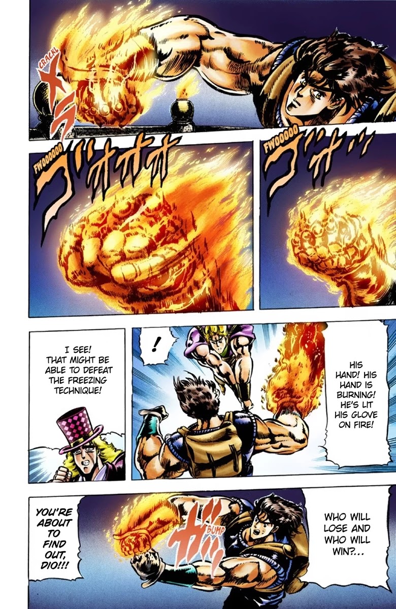 JoJo's Bizarre Adventure Part 1 - Phantom Blood (Official Colored) Chapter 40 page 15 - Chapter 40: Fire and Ice, Jonathan and Dio Part 2