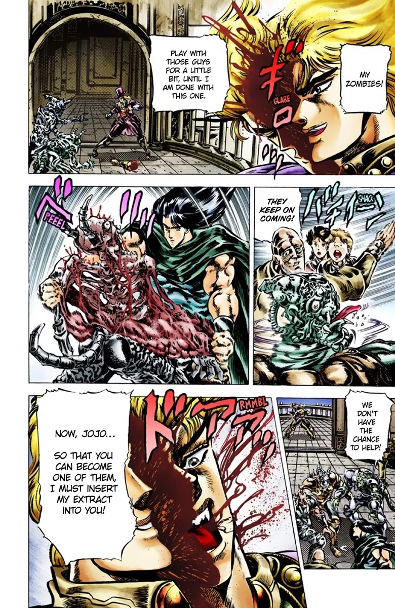 JoJo's Bizarre Adventure Part 1 - Phantom Blood (Official Colored) Chapter 40 page 5 - Chapter 40: Fire and Ice, Jonathan and Dio Part 2