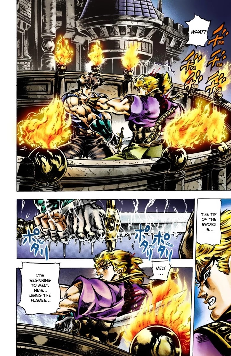 JoJo's Bizarre Adventure Part 1 - Phantom Blood (Official Colored) Chapter 40 page 7 - Chapter 40: Fire and Ice, Jonathan and Dio Part 2