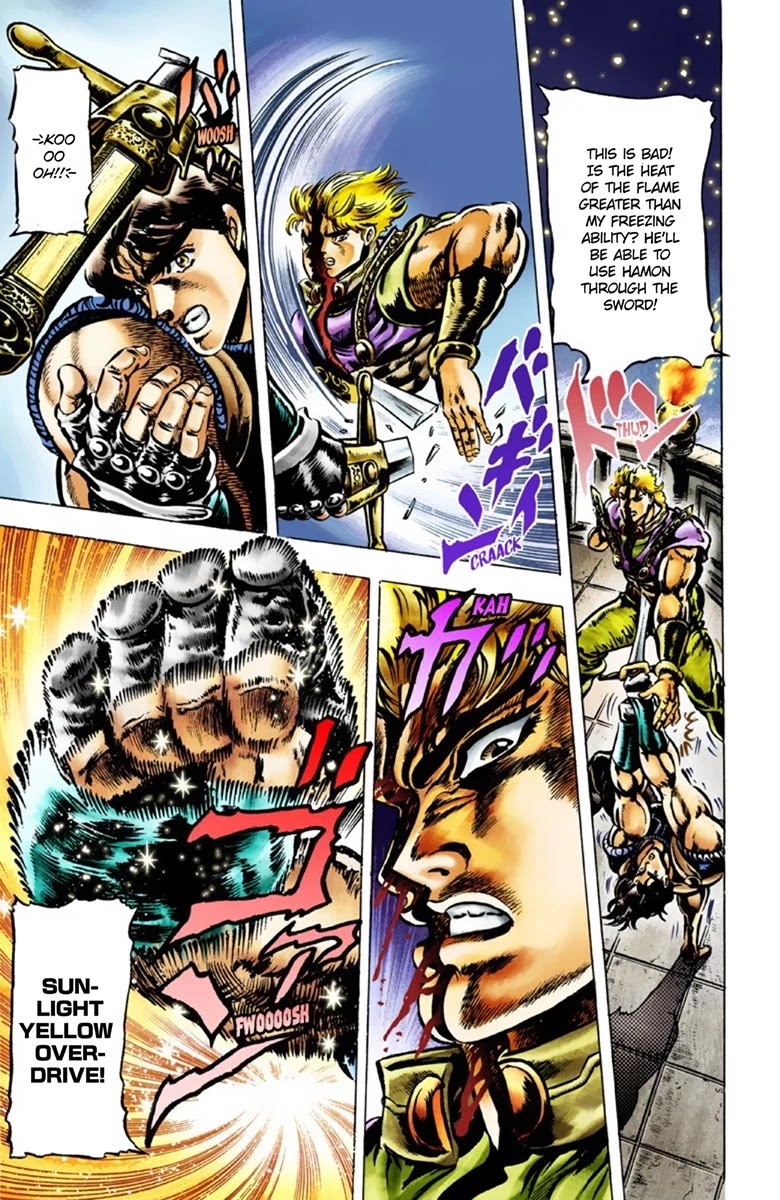 JoJo's Bizarre Adventure Part 1 - Phantom Blood (Official Colored) Chapter 40 page 8 - Chapter 40: Fire and Ice, Jonathan and Dio Part 2