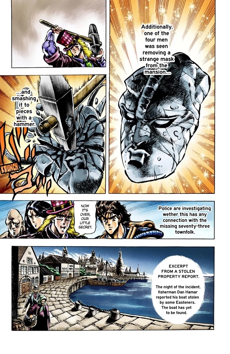 JoJo's Bizarre Adventure Part 1 - Phantom Blood (Official Colored) Chapter 41 page 15 - Chapter 41: Fire and Ice, Jonathan and Dio Part 3