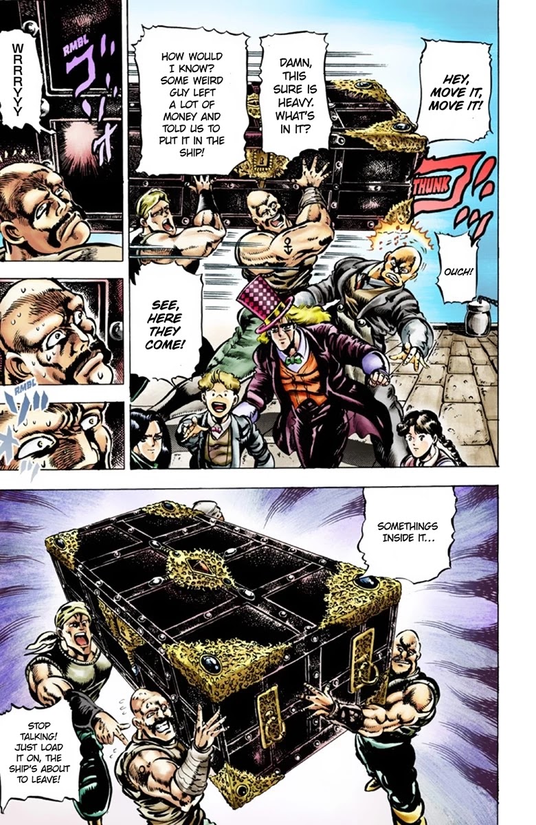 JoJo's Bizarre Adventure Part 1 - Phantom Blood (Official Colored) Chapter 41 page 19 - Chapter 41: Fire and Ice, Jonathan and Dio Part 3