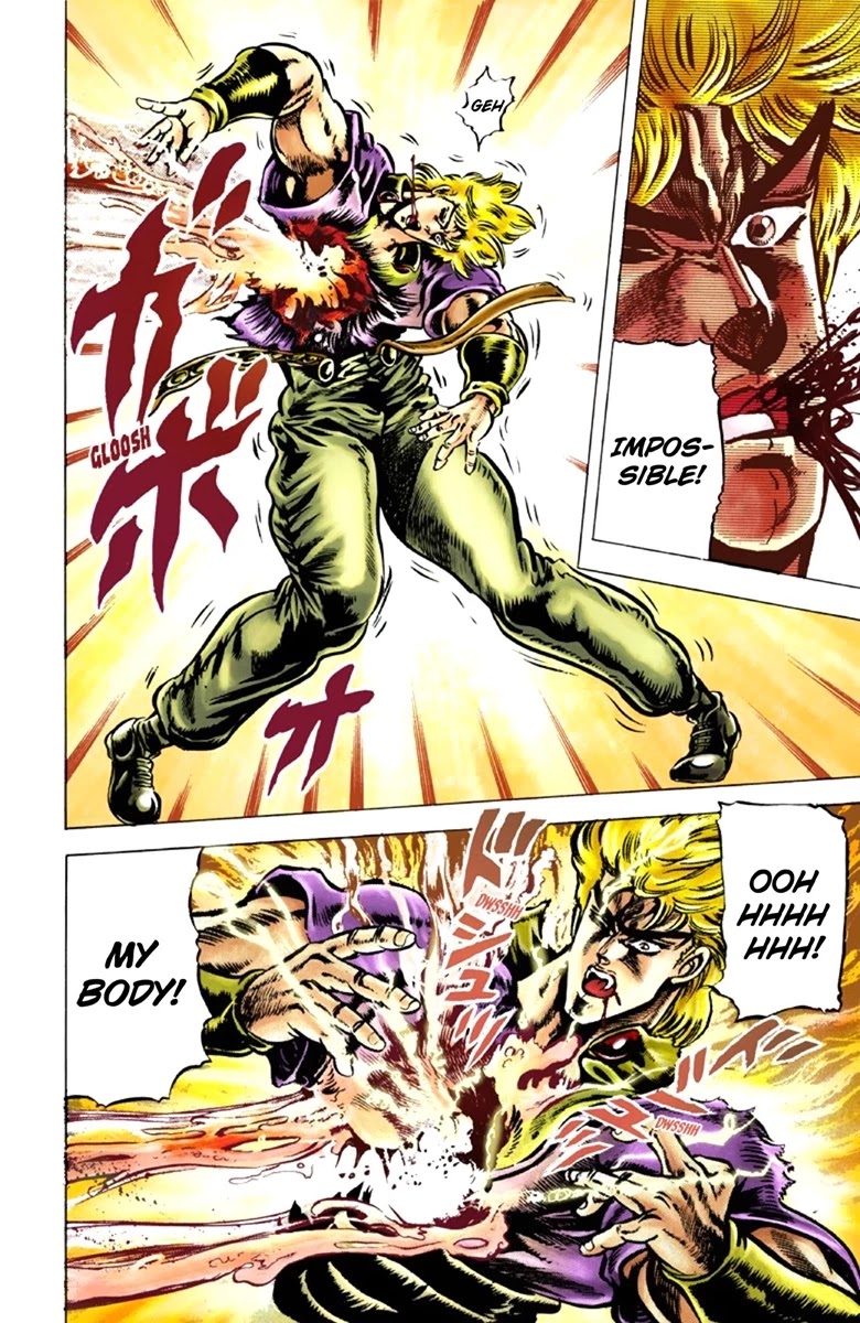 JoJo's Bizarre Adventure Part 1 - Phantom Blood (Official Colored) Chapter 41 page 4 - Chapter 41: Fire and Ice, Jonathan and Dio Part 3