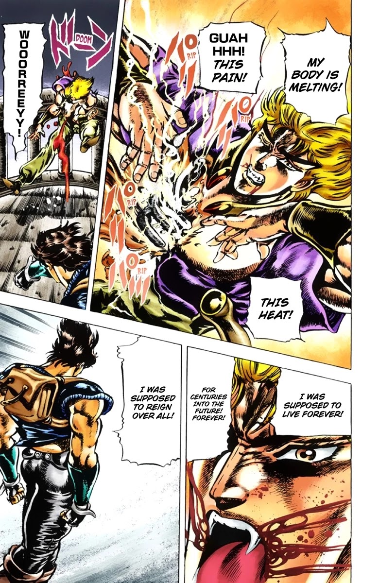 JoJo's Bizarre Adventure Part 1 - Phantom Blood (Official Colored) Chapter 41 page 5 - Chapter 41: Fire and Ice, Jonathan and Dio Part 3