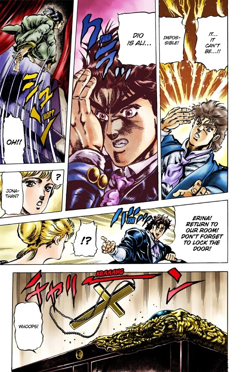 JoJo's Bizarre Adventure Part 1 - Phantom Blood (Official Colored) Chapter 42 page 10 - Chapter 42: Fire and Ice, Jonathan and Dio Part 4