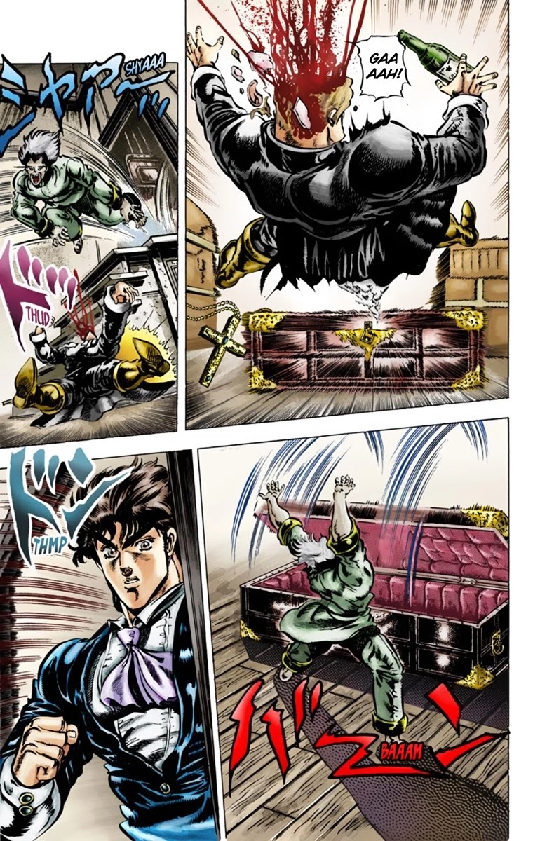JoJo's Bizarre Adventure Part 1 - Phantom Blood (Official Colored) Chapter 42 page 14 - Chapter 42: Fire and Ice, Jonathan and Dio Part 4
