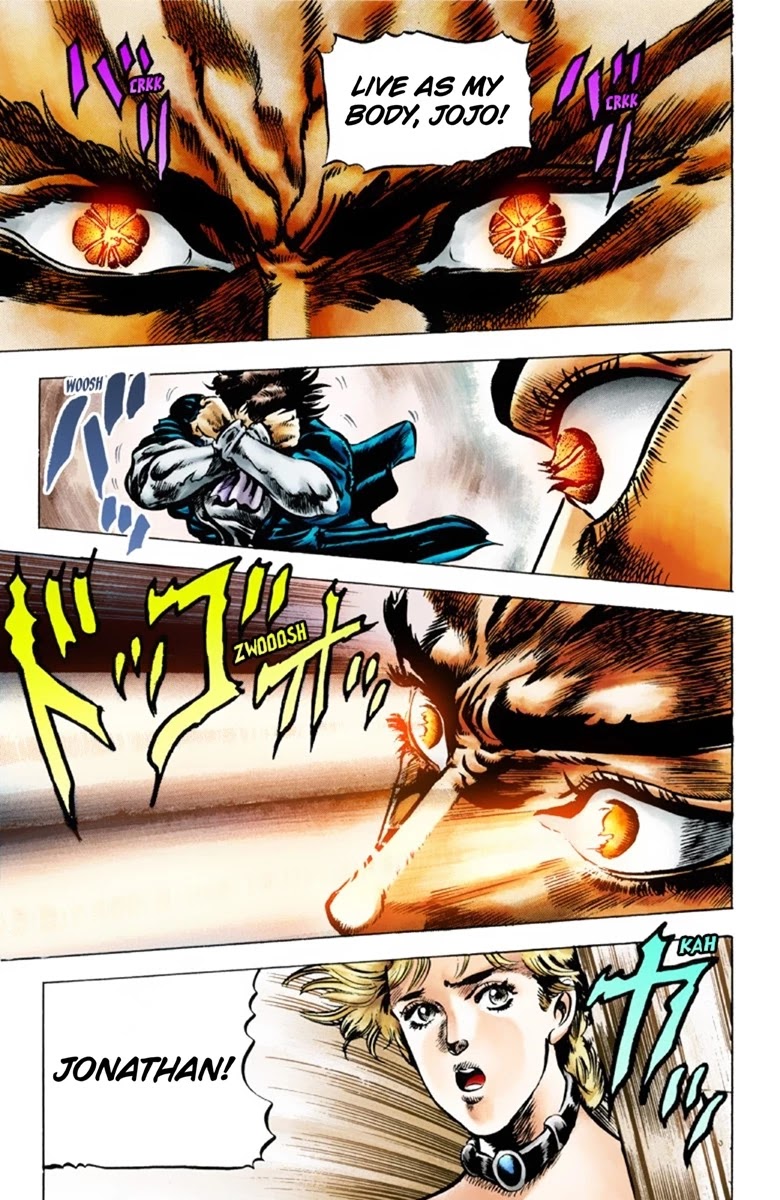 JoJo's Bizarre Adventure Part 1 - Phantom Blood (Official Colored) Chapter 42 page 18 - Chapter 42: Fire and Ice, Jonathan and Dio Part 4