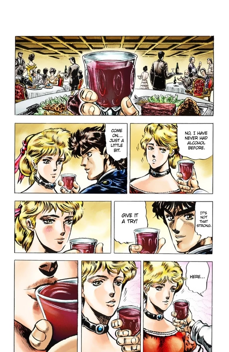 JoJo's Bizarre Adventure Part 1 - Phantom Blood (Official Colored) Chapter 42 page 7 - Chapter 42: Fire and Ice, Jonathan and Dio Part 4