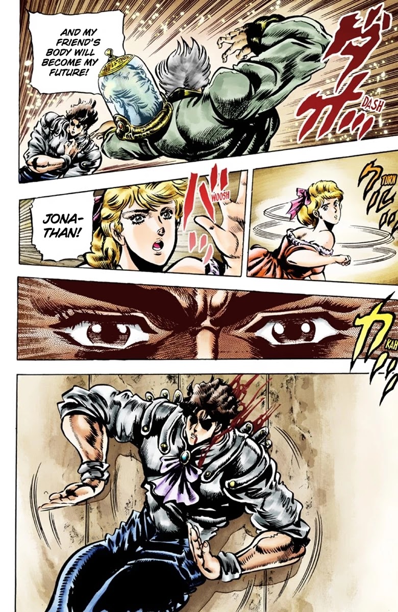 JoJo's Bizarre Adventure Part 1 - Phantom Blood (Official Colored) Chapter 43 page 10 - Chapter 43: Fire and Ice, Jonathan and Dio Part 5