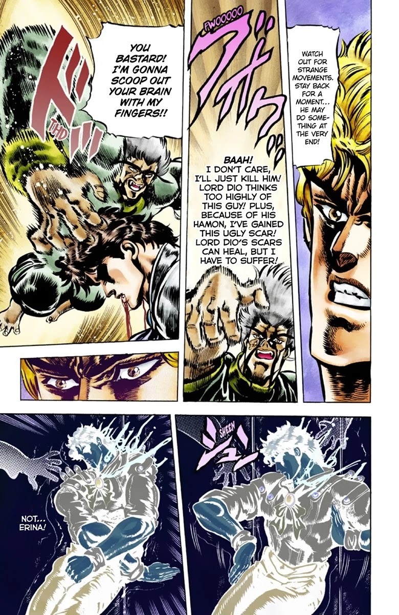 JoJo's Bizarre Adventure Part 1 - Phantom Blood (Official Colored) Chapter 43 page 11 - Chapter 43: Fire and Ice, Jonathan and Dio Part 5