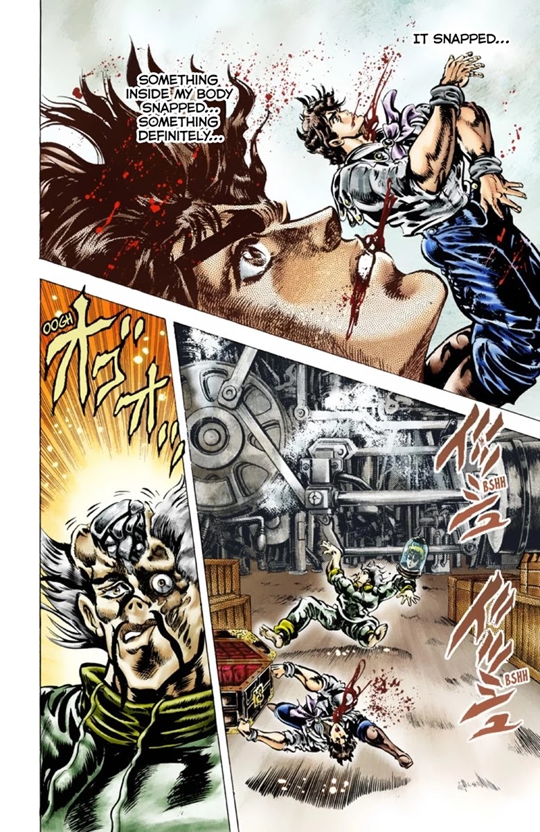 JoJo's Bizarre Adventure Part 1 - Phantom Blood (Official Colored) Chapter 43 page 14 - Chapter 43: Fire and Ice, Jonathan and Dio Part 5