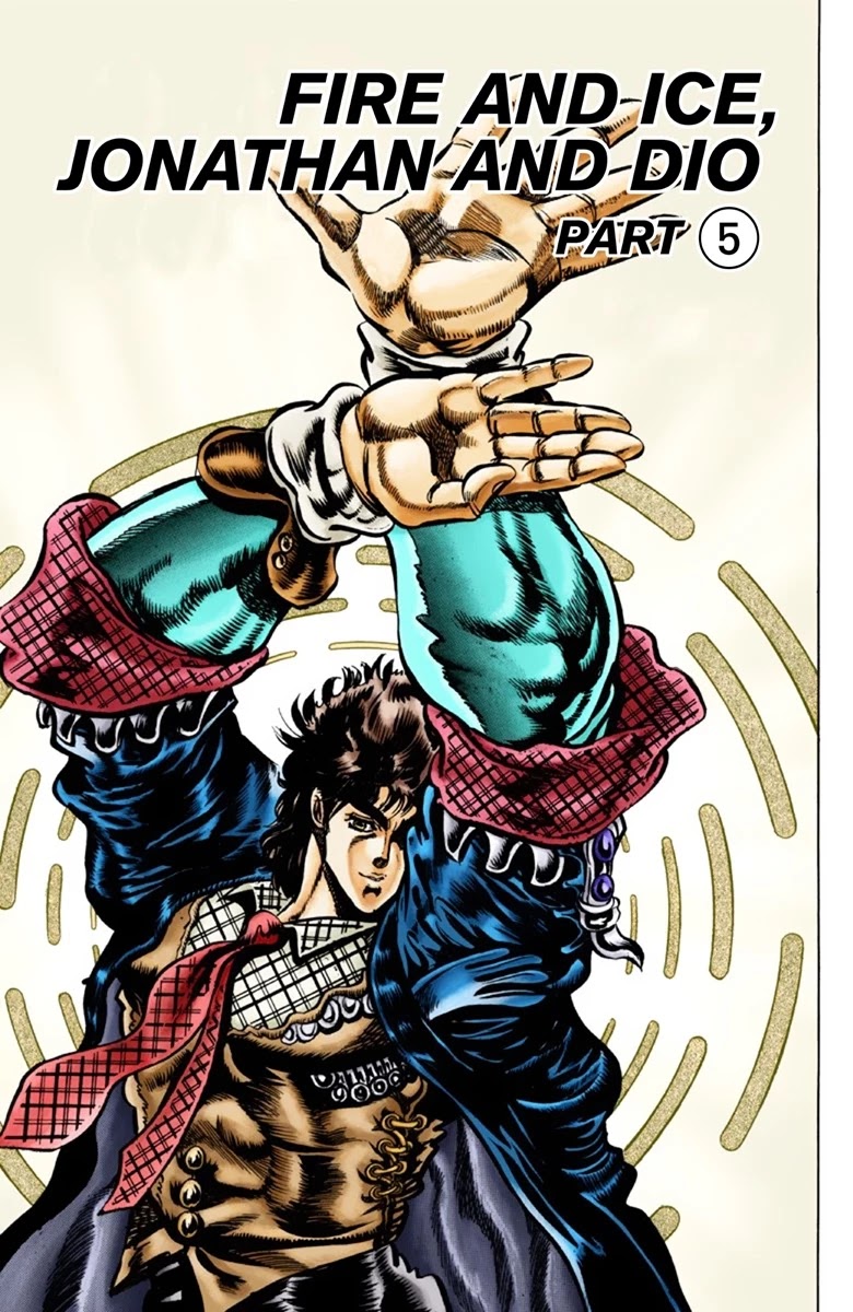 JoJo's Bizarre Adventure Part 1 - Phantom Blood (Official Colored) Chapter 43 page 2 - Chapter 43: Fire and Ice, Jonathan and Dio Part 5