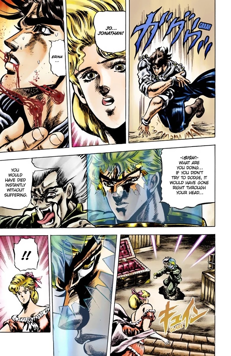 JoJo's Bizarre Adventure Part 1 - Phantom Blood (Official Colored) Chapter 43 page 5 - Chapter 43: Fire and Ice, Jonathan and Dio Part 5