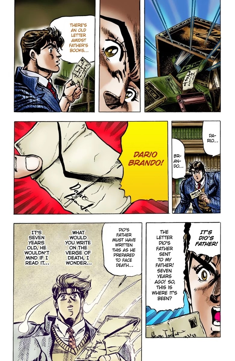 JoJo's Bizarre Adventure Part 1 - Phantom Blood (Official Colored) Chapter 6 page 20 - Chapter 6: A Letter from the Past Part 1