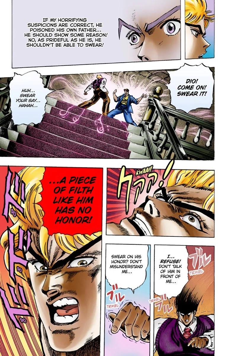 JoJo's Bizarre Adventure Part 1 - Phantom Blood (Official Colored) Chapter 7 page 14 - Chapter 7: A Letter from the Past Part 2